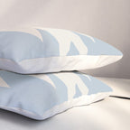 Geometric Southwestern Minimalism - Soft Sky Blue Pillow Sham Gallery Image 3