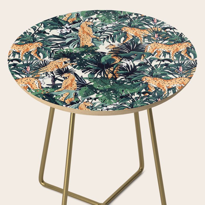Cheetah in the wild rainforest Side Table Gallery Image 2