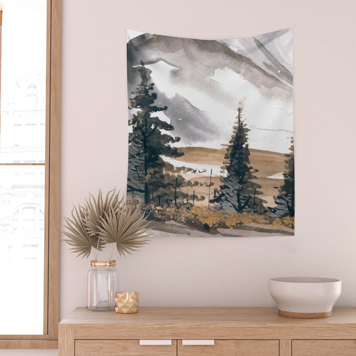 Beautiful Winter Memory Wall Tapestry Gallery Image 2
