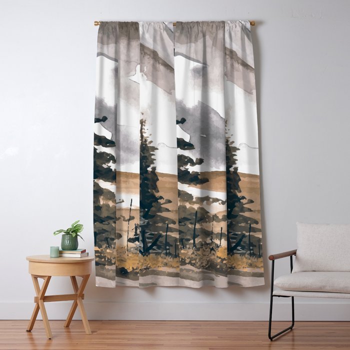 Beautiful Winter Memory Window Curtain Gallery Image 1