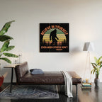 Bigfoot Funny Believe In Yourself Motivational Sasquatch Vintage Sunset Wood Wall Art Gallery Image 2