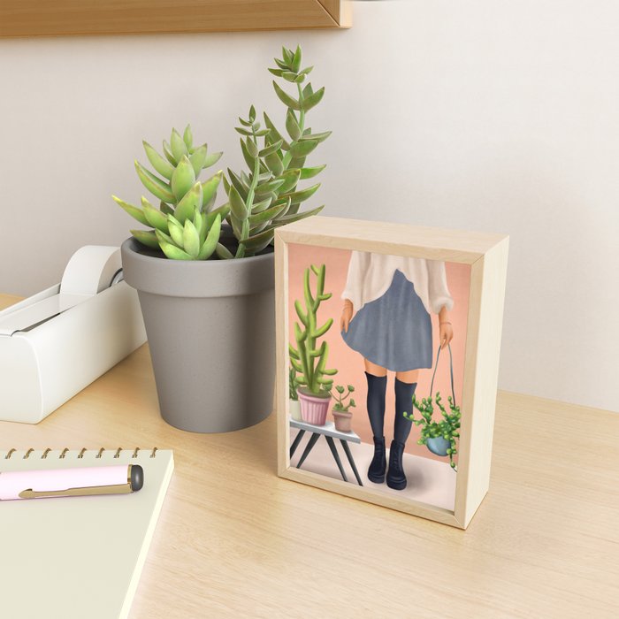 There is a house built out of stone Mini Art Print Gallery Image 2