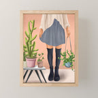 There is a house built out of stone Mini Art Print Gallery Image 1