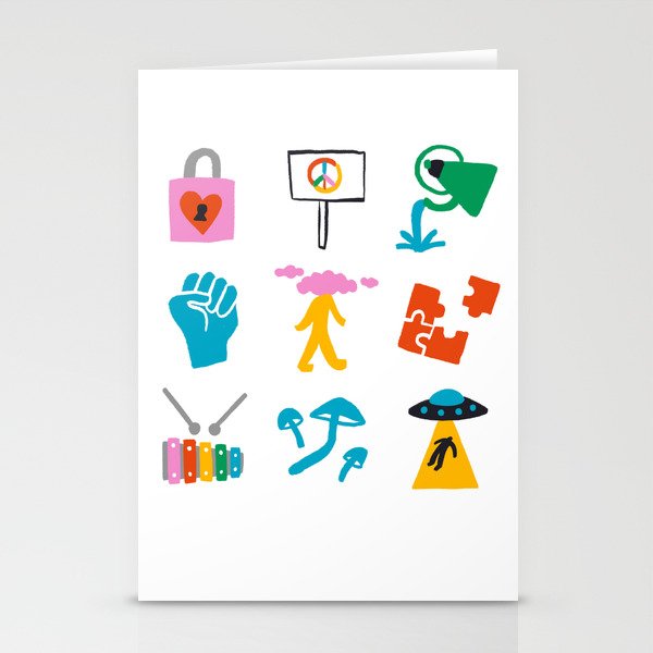 Aquarius Emoji Stationery Card Gallery Image 2
