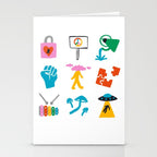 Aquarius Emoji Stationery Card Gallery Image 2