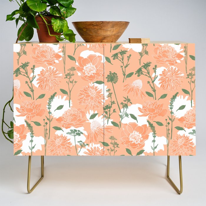 Modern floral blooms PGM7 Credenza Gallery Image 1