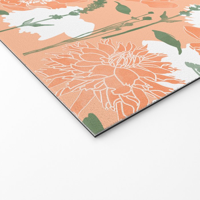 Modern floral blooms PGM7 Welcome Mat Gallery Image 2