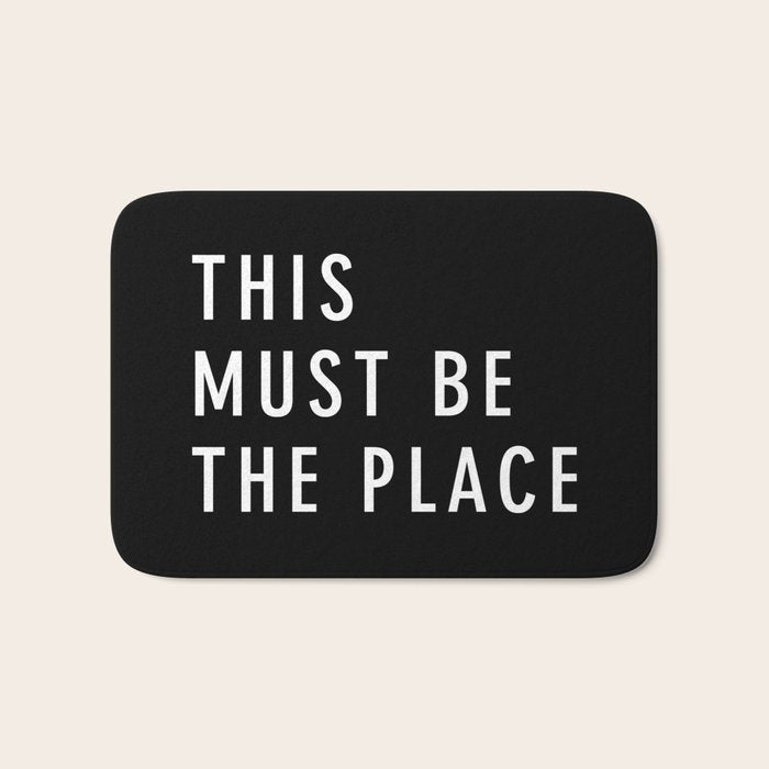 This Must Be The Place Bath Mat Gallery Image 1