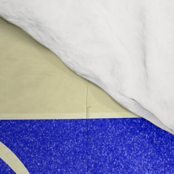 Blue mid-century shapes no8 Comforter Gallery Image 4