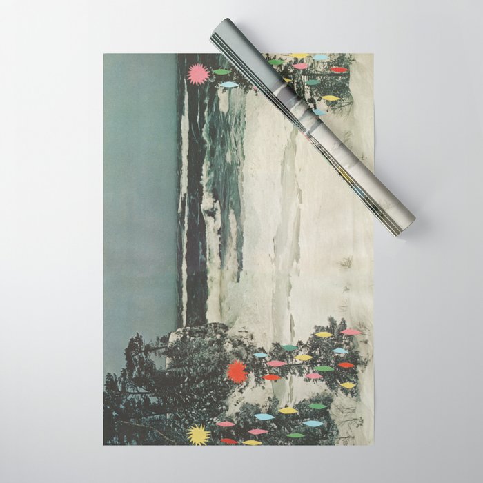 Christmas Beach Wrapping Paper Gallery Image 1