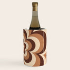 70s Retro Flower Power in Coffee Brown Wine Chiller Gallery Image 3