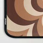 70s Retro Flower Power in Coffee Brown Laptop Sleeve Gallery Image 3