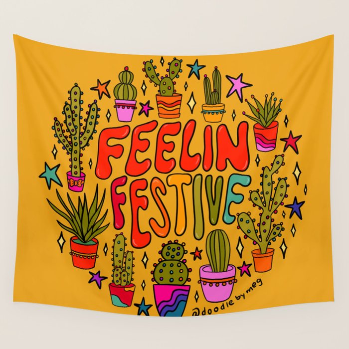 Feelin Festive Wall Tapestry Gallery Image 4
