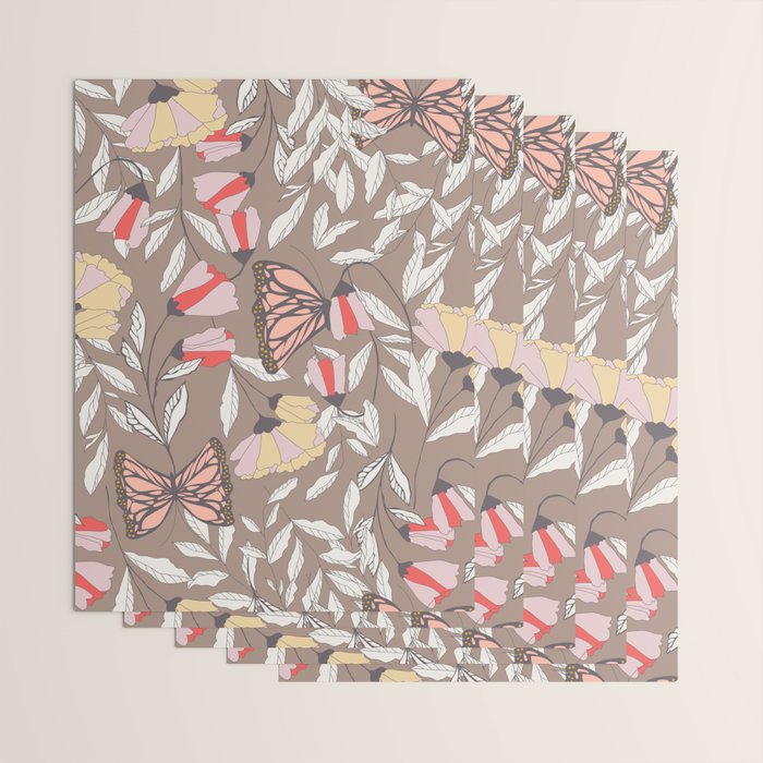 Monarch garden 002 Wrapping Paper Gallery Image 3