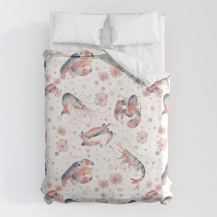 Happy Crustacean Pattern Duvet Cover Gallery Image 6