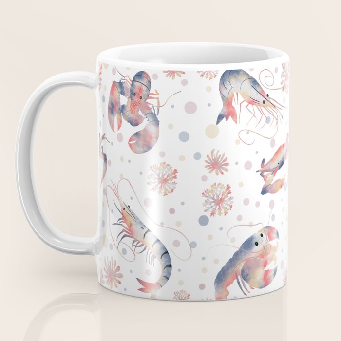 Happy Crustacean Pattern Coffee Mug Gallery Image 3