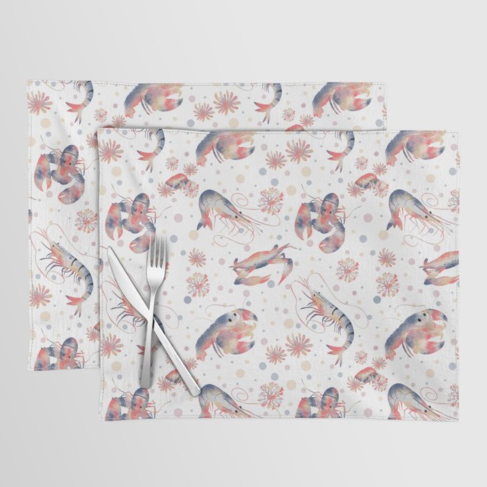Happy Crustacean Pattern Placemat Gallery Image 1