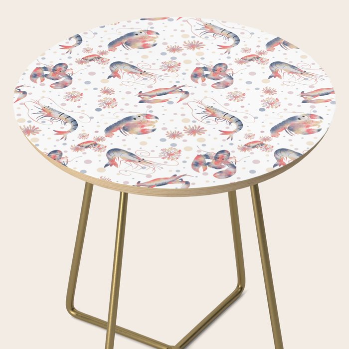 Happy Crustacean Pattern Side Table Gallery Image 2