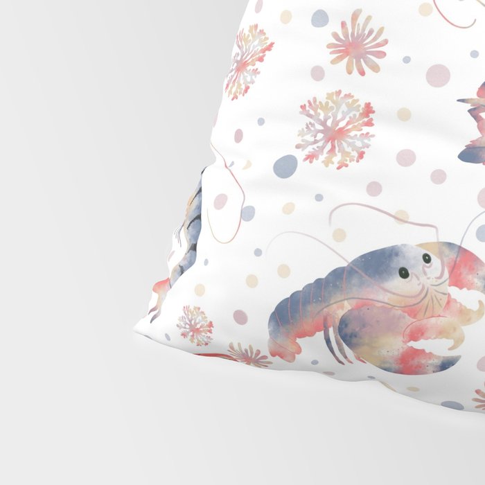 Happy Crustacean Pattern Pillow Sham Gallery Image 4