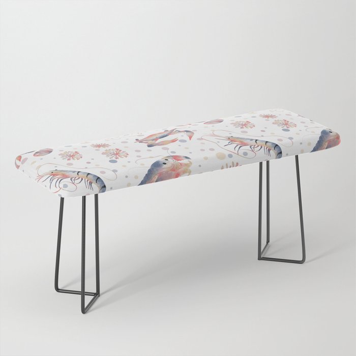 Happy Crustacean Pattern Bench Gallery Image 1