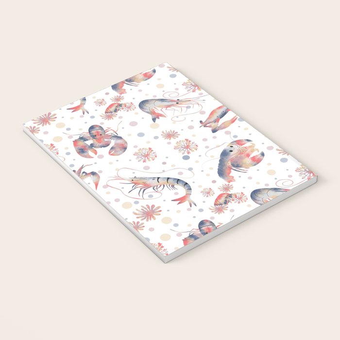Happy Crustacean Pattern Notebook Gallery Image 3