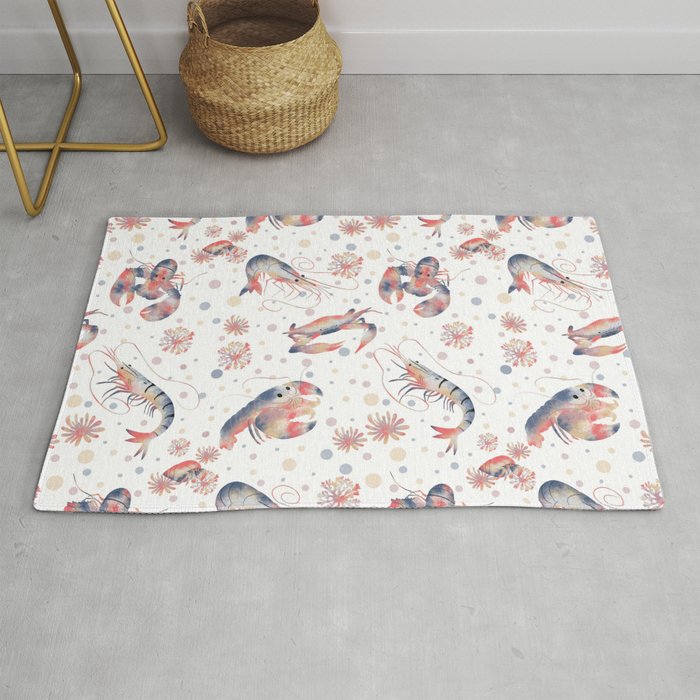 Happy Crustacean Pattern Rug Gallery Image 1