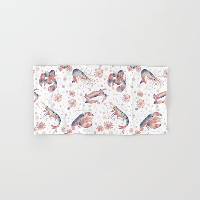 Happy Crustacean Pattern Bath Towel Gallery Image 1