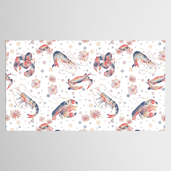 Happy Crustacean Pattern Tablecloth Gallery Image 2