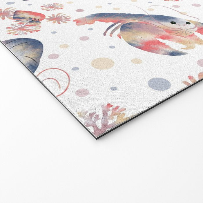 Happy Crustacean Pattern Welcome Mat Gallery Image 2
