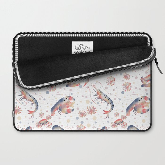 Happy Crustacean Pattern Laptop Sleeve Gallery Image 2