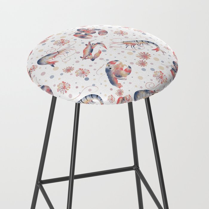 Happy Crustacean Pattern Stool Gallery Image 2