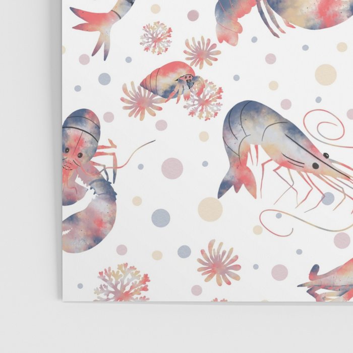 Happy Crustacean Pattern Poster Gallery Image 3