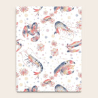 Happy Crustacean Pattern Notebook Gallery Image 4