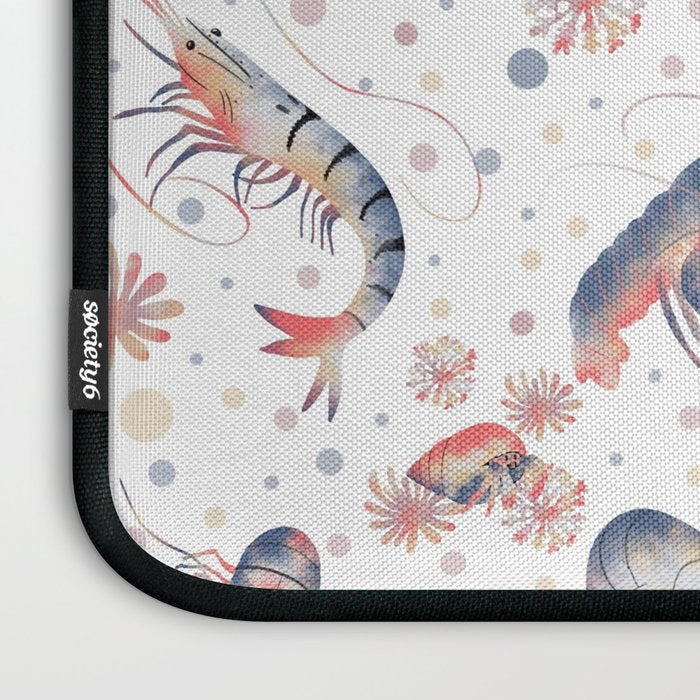 Happy Crustacean Pattern Laptop Sleeve Gallery Image 3