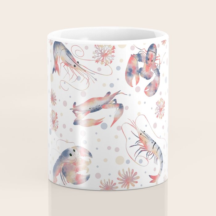 Happy Crustacean Pattern Coffee Mug Gallery Image 4