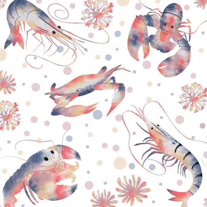 Happy Crustacean Pattern Coffee Mug Gallery Image 2
