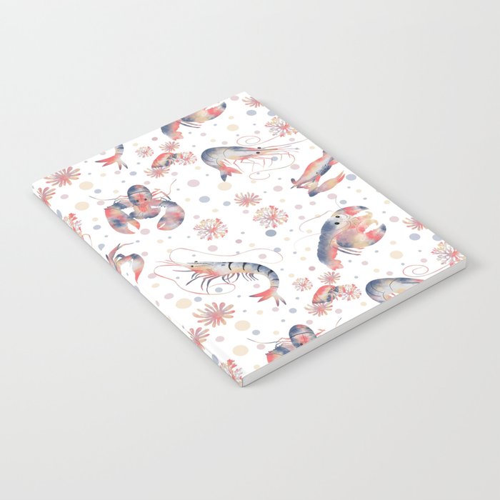 Happy Crustacean Pattern Notebook Gallery Image 2