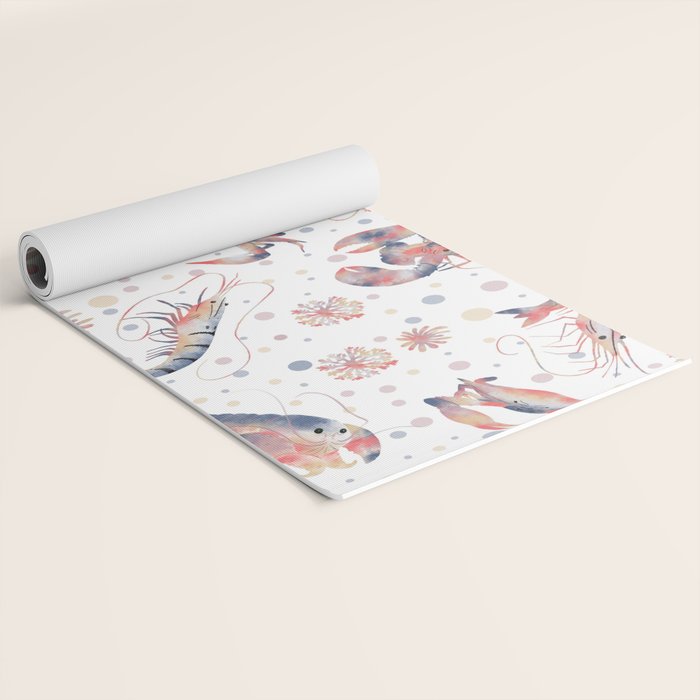 Happy Crustacean Pattern Yoga Mat Gallery Image 2