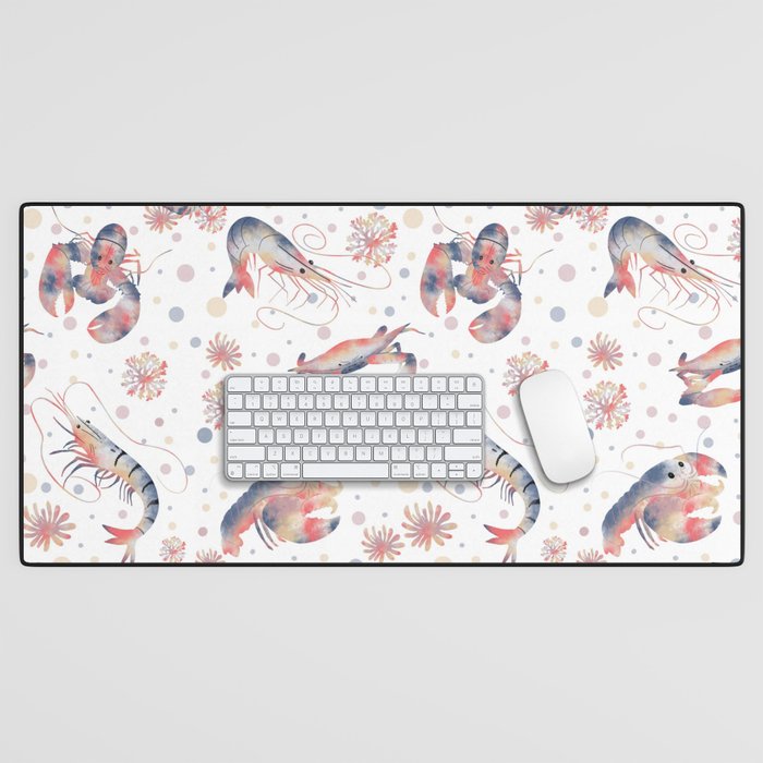 Happy Crustacean Pattern Desk Mat Gallery Image 1