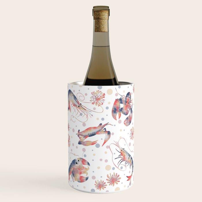 Happy Crustacean Pattern Wine Chiller Gallery Image 1