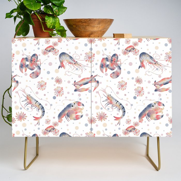 Happy Crustacean Pattern Credenza Gallery Image 1