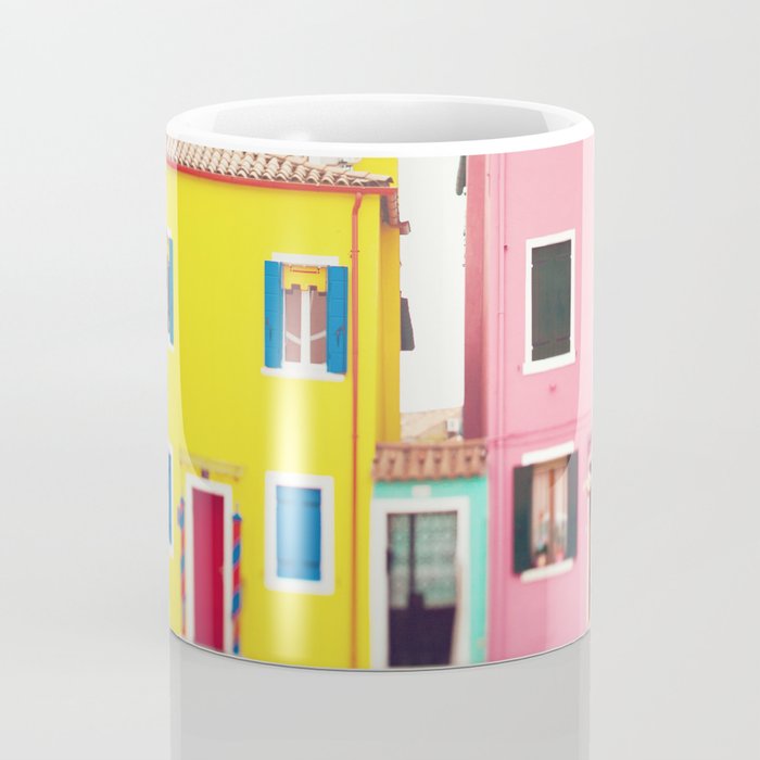 Get Happy - Burano Italy Travel Photography Coffee Mug Gallery Image 4