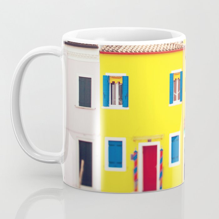 Get Happy - Burano Italy Travel Photography Coffee Mug Gallery Image 3