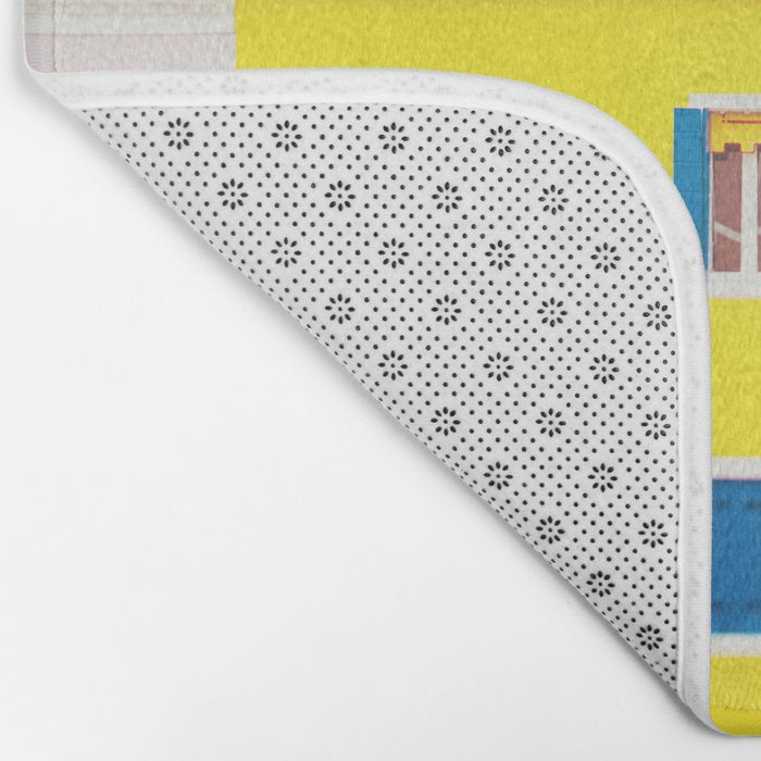 Get Happy - Burano Italy Travel Photography Bath Mat Gallery Image 2
