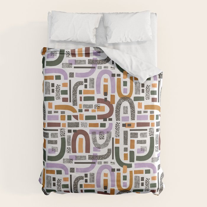 Shapes and animal print C Duvet Cover Gallery Image 6
