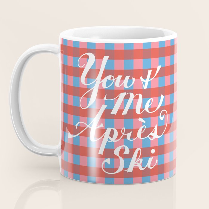You and Me Apres Ski in Plaid Coffee Mug Gallery Image 3