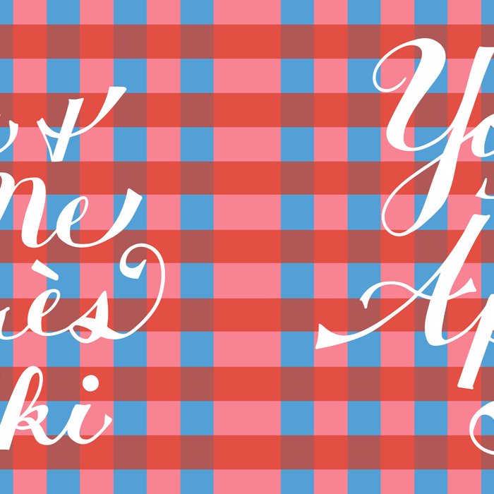 You and Me Apres Ski in Plaid Coffee Mug Gallery Image 2