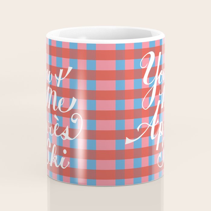 You and Me Apres Ski in Plaid Coffee Mug Gallery Image 4
