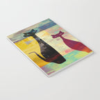 Mid-Century Modern 2 Cats - Graffiti Style Notebook Gallery Image 3