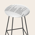 Psalm 23 Bible Verse Print - The LORD is my shepherd Stool Gallery Image 2